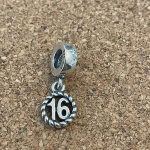 Pandora Sterling Silver Sweet Sixteen Charm